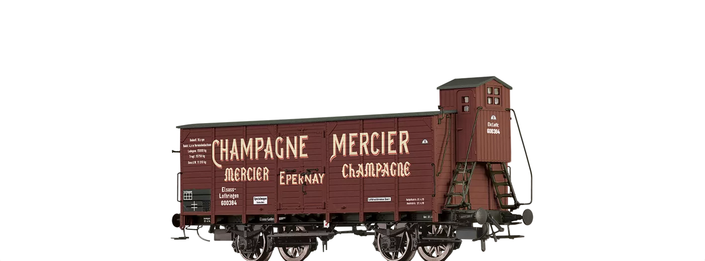 49865 - Gedeckter Güterwagen G10 "Champagne Mercier" Elsass Lothringen