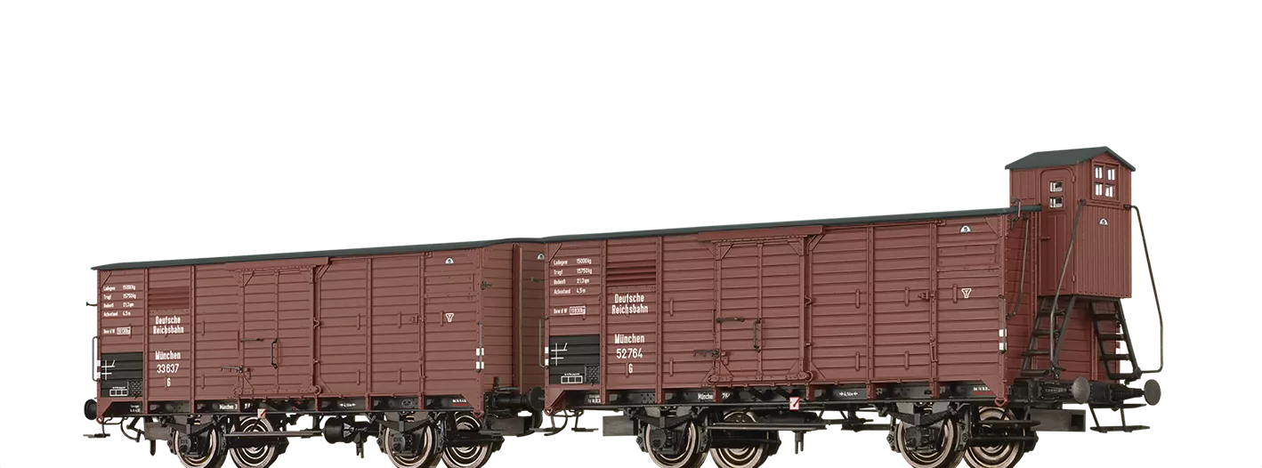 49878 - Gedeckte Güterwagen G DRG, 2er-Einheit