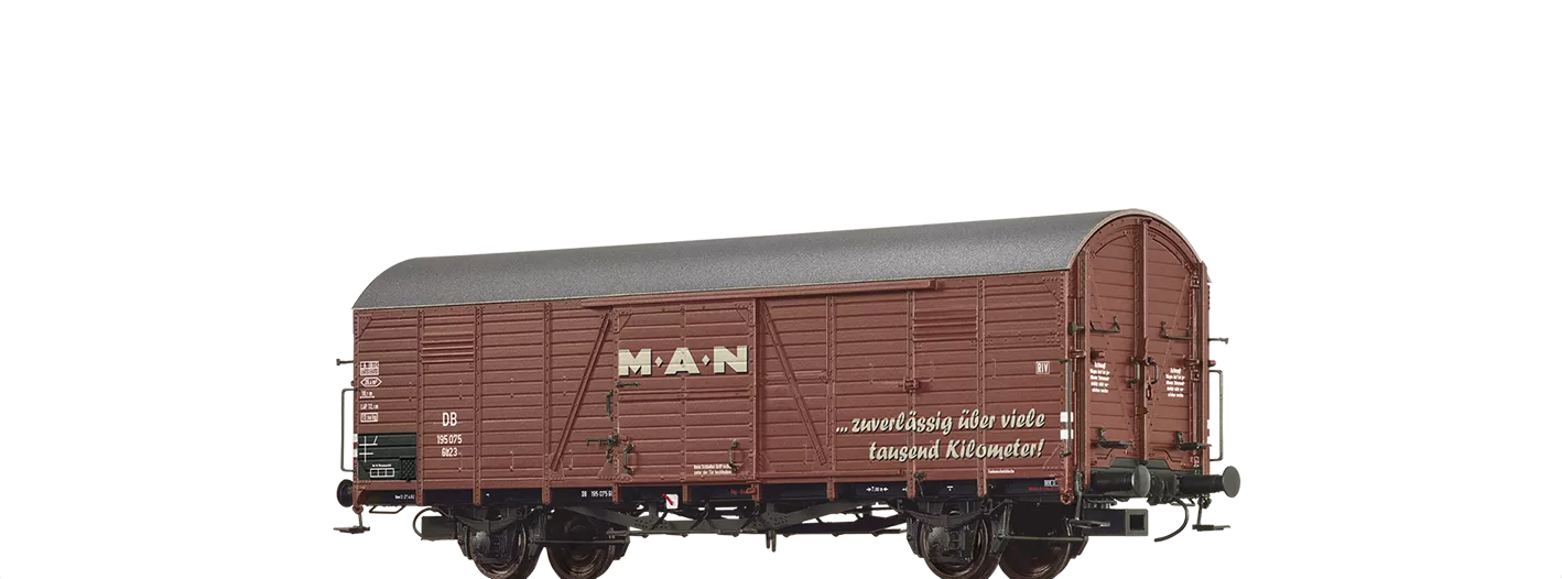 50473 - Gedeckter Güterwagen Glr23 "MAN" DB