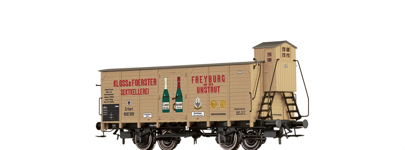 50969 - Gedeckter Güterwagen G10 "Kloss & Foerster" K.P.E.V.