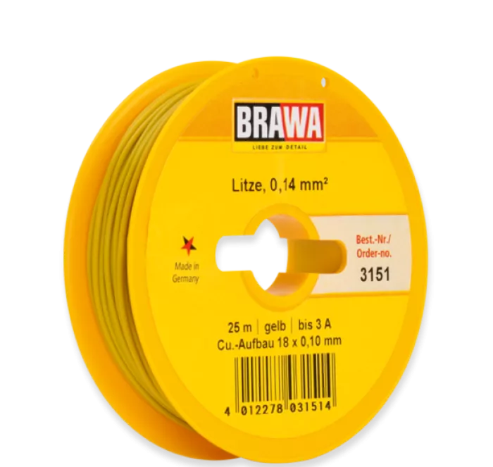 3151 - Litze 0,14 mm², gelb