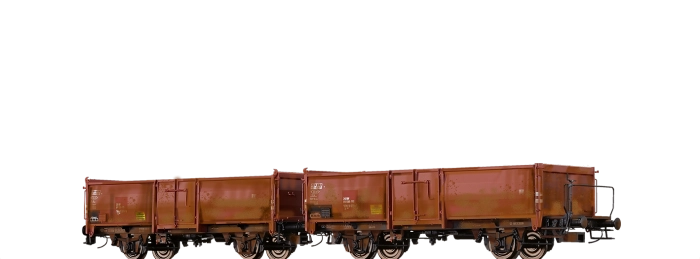 48640 - Offene Güterwagen E§037§ SBB, mit Ladegut "Rüben", patiniert, 2er-Einheit