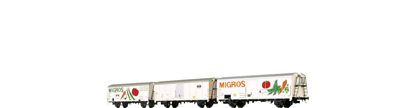 2045 - Kühlwagen Migros, SBB und FS 3er-SET