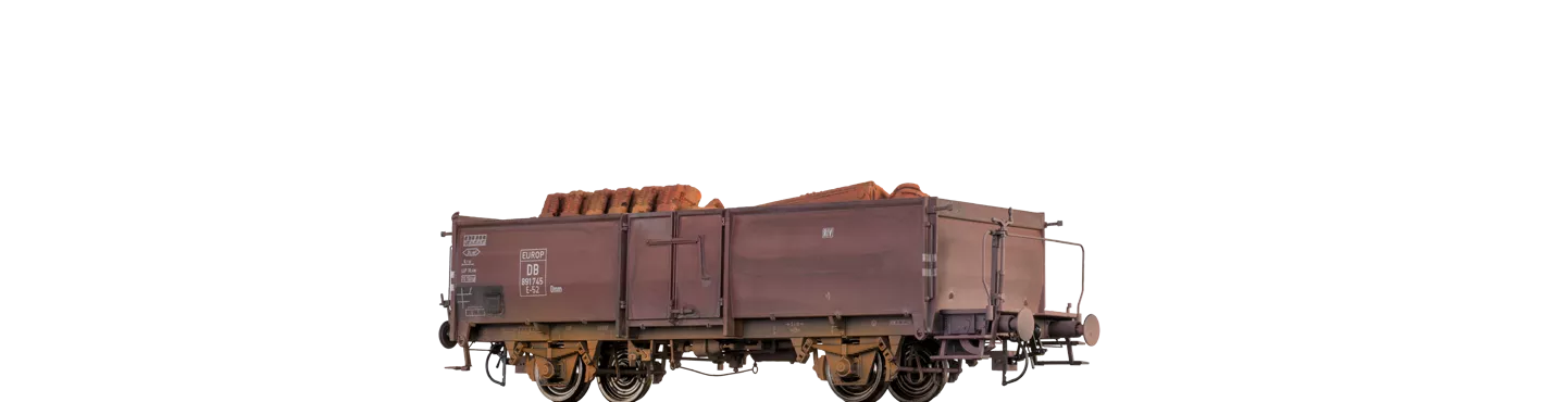 37013 - Offener Güterwagen Omm 52 der DB, mit Ladung
