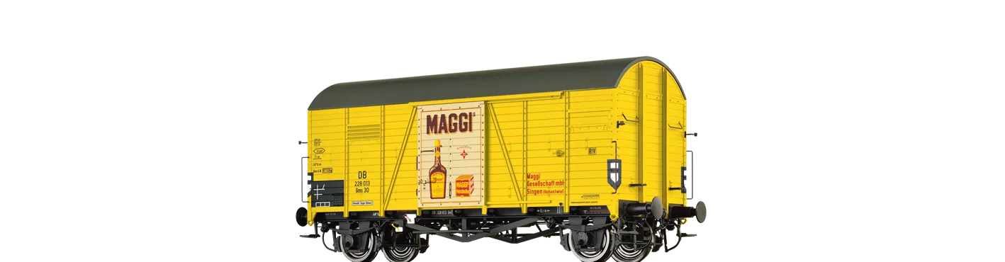 37351 - Gedeckter Güterwagen Gms 30 "Maggi" der DB