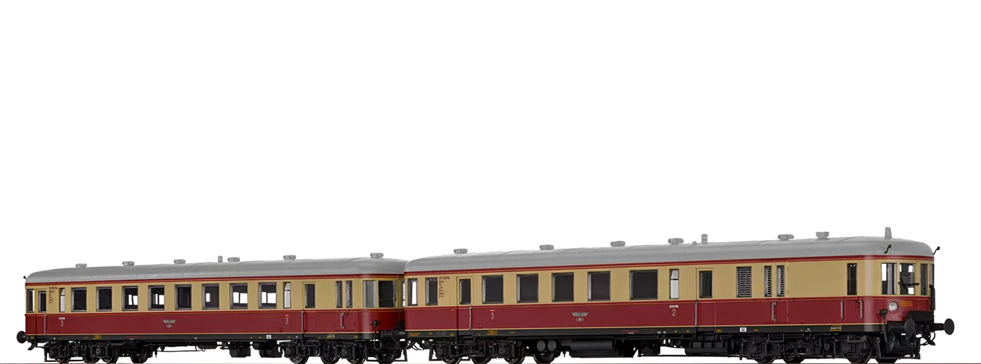 44716 - Verbrennungstriebwagen BR VT 137 und Beiwagen BR VS 145 DRG