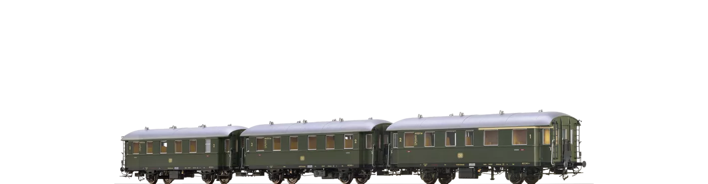 45504 - Einheits-Nebenbahnwagen Ci-33 und BCi34 DB, 3er-Set