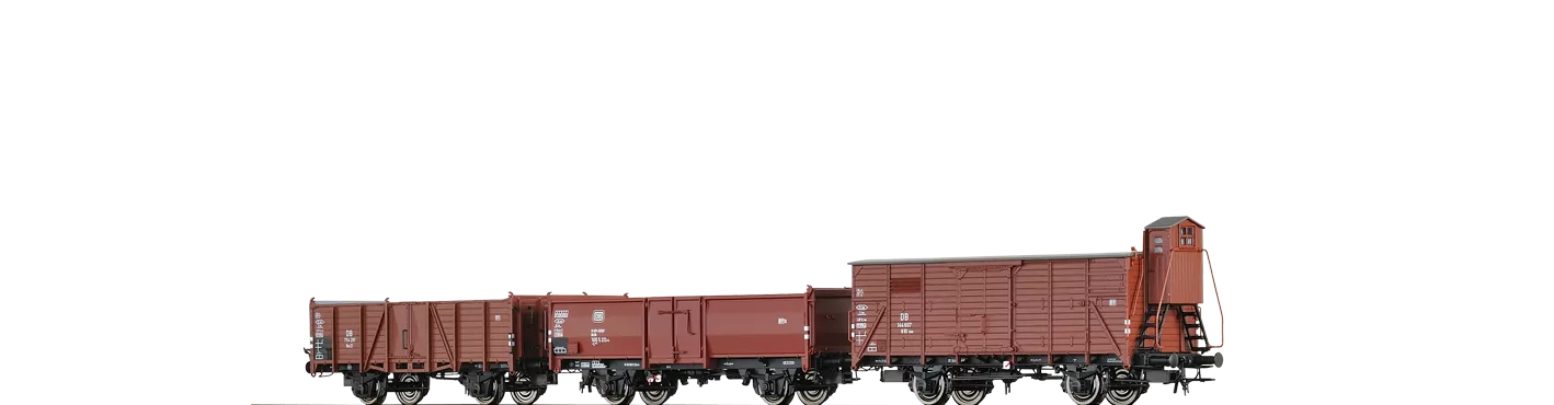 45977 - Wagenset Güterverkehr 50er Jahre Omm52/G10 /Om21 DB