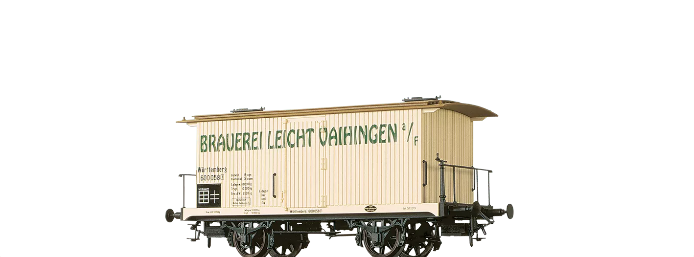 47730 - Gedeckter Güterwagen "Brauerei Leicht Vaihingen" K.W.St.E.