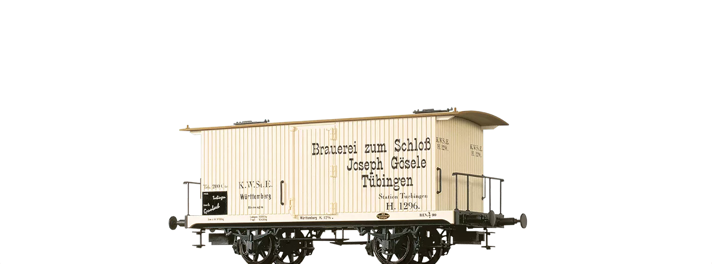 47731 - Gedeckter Güterwagen "Brauerei zum Schloß Joseph Gösele" K.W.St.E.