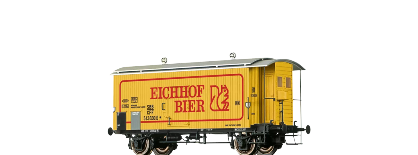 47869 - Gedeckter Güterwagen K2 "Eichhof Bier" SBB