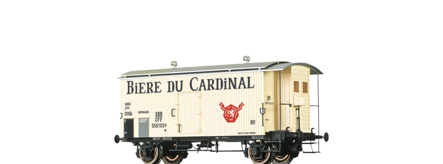 47872 - Gedeckter Güterwagen K2 "Biere du Cardinal" SBB