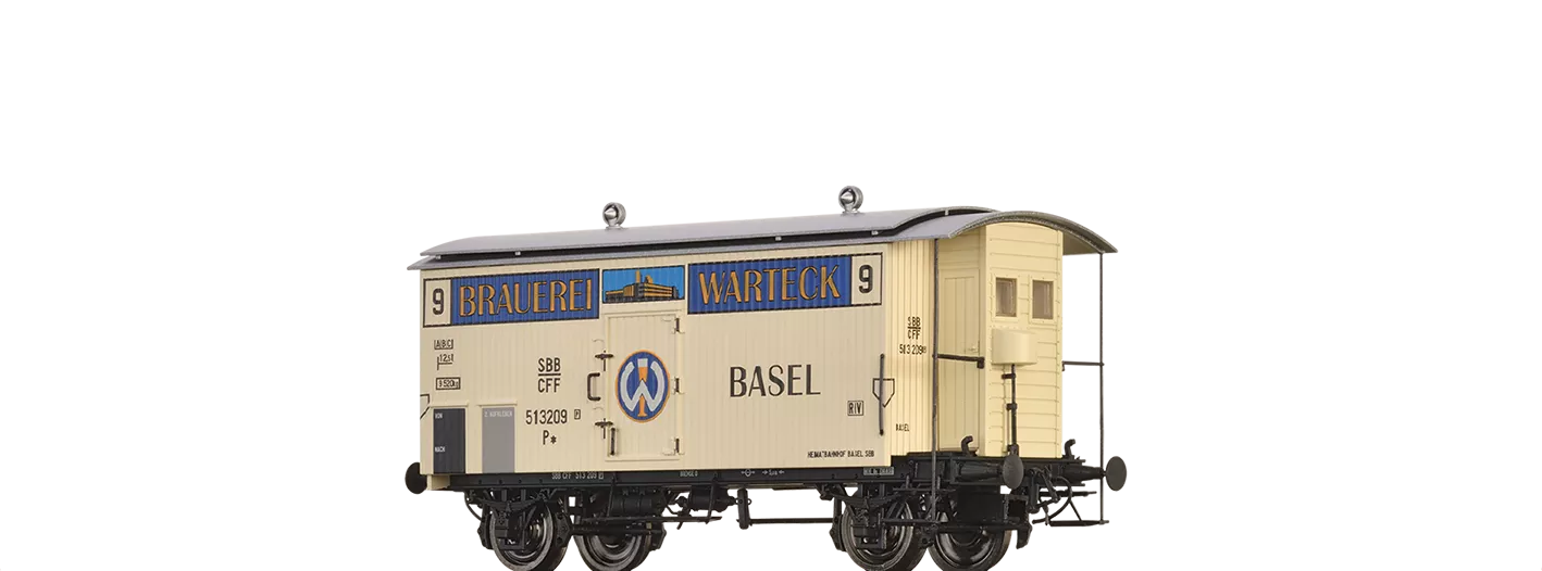 47877 - Gedeckter Güterwagen K2 "Brauerei Warteck" SBB