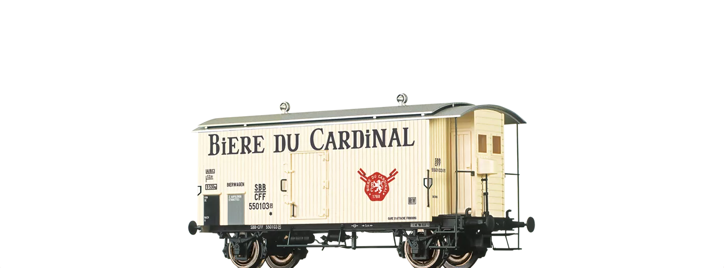 47883 - Gedeckter Güterwagen K2 "Biere du Cardinal" SBB