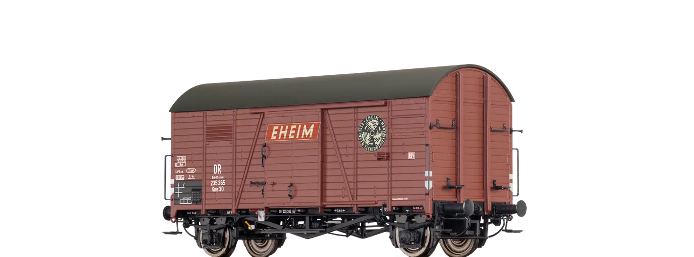 47974 - Gedeckter Güterwagen Gms 30 "Eheim Esslinger Elektrospielwaren" Brit-US-Zone