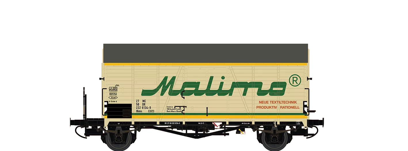 47976 - Gedeckter Güterwagen Hkms "Malimo" DR