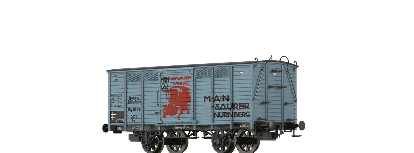 48036 - Gedeckter Güterwagen Gw "MAN" DRG