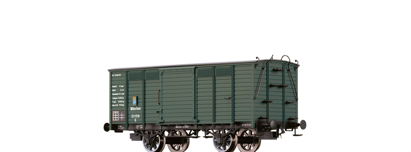 48045 - Covered Freight Car G K.Bay.Sts.B. - H0 - Freight Cars 