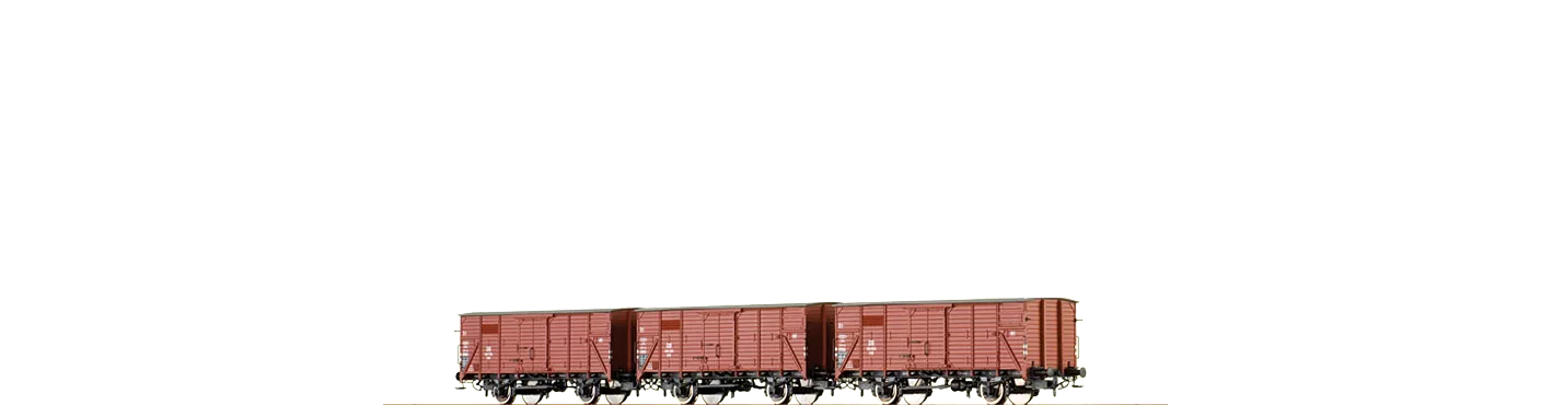 48205 - Gedeckter Güterwagen G10 DB, 3-er Set