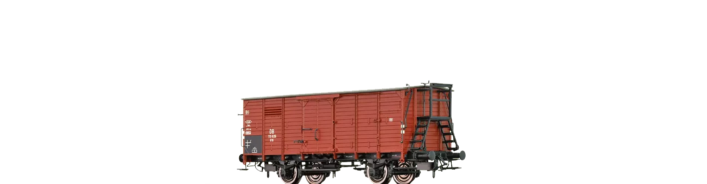 48227 - Gedeckter Güterwagen G10 DB, mit Bremserhaus