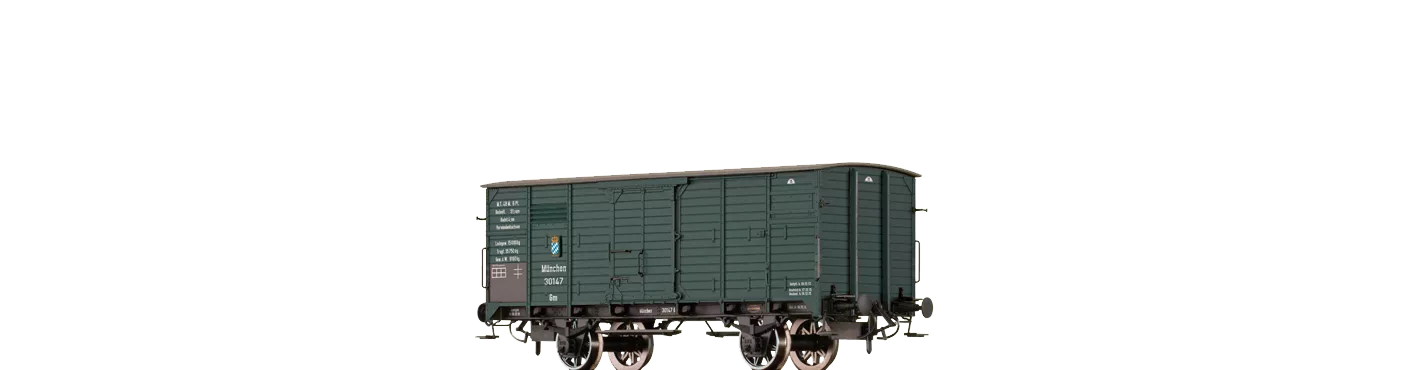 48229 - Gedeckter Güterwagen Verbandsbauart K.Bay.Sts.B.