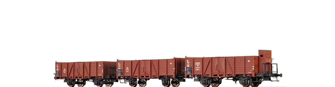 48418 - Offene Güterwagen Om21 DB, 3er-Set