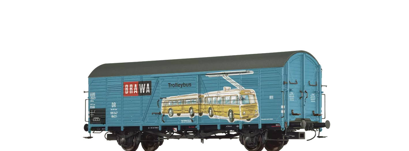 48736 - Gedeckter Güterwagen Gltr 23 "Trolleybus/BRAWA" Brit-US-Zone