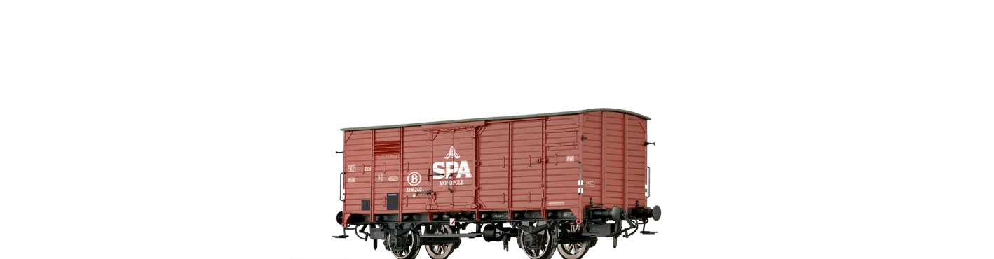 49025 - Gedeckter Güterwagen G10 "Spa Monopole" SNCB