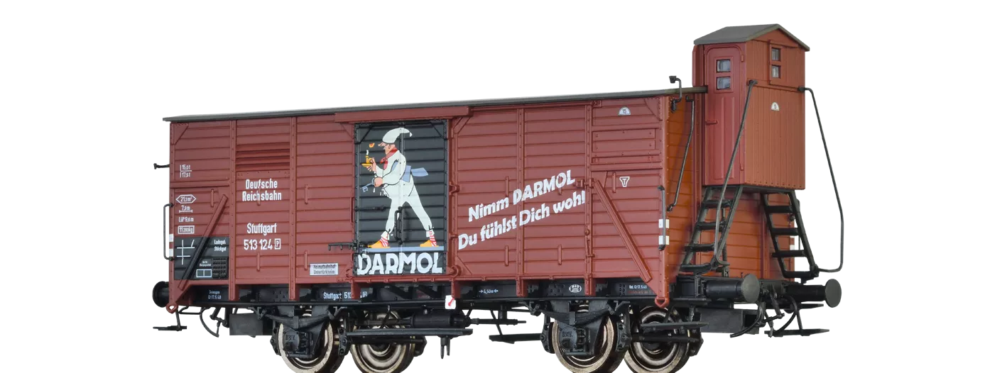 49049 - Gedeckter Güterwagen G10 "DARMOL" DRG