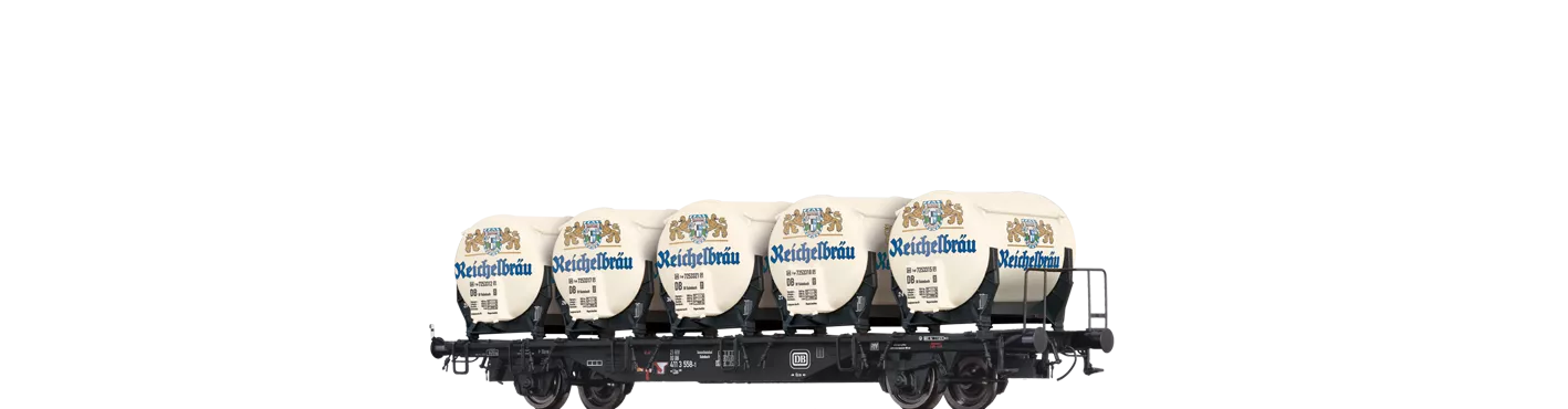 49117 - Behältertragwagen Lbs 589 DB, mit Ddikr 621 "Reichelbräu"