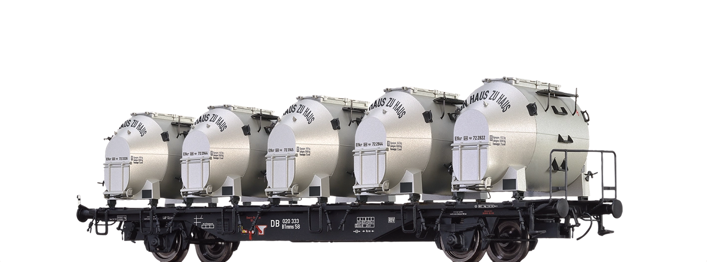 49139 - Behältertragwagen BTmms58 DB, mit Efkr 401 "Von Haus zu Haus"