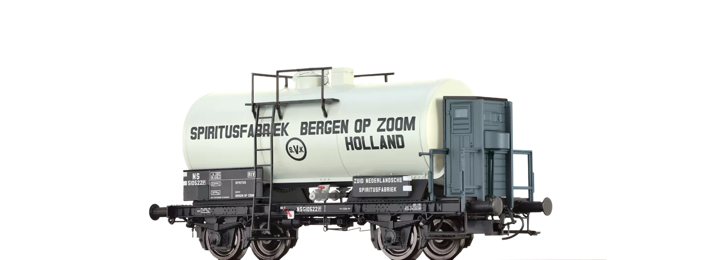 49213 - Kesselwagen 2-achsig "Spiritusfabriek Bergen OP Zoom" NS