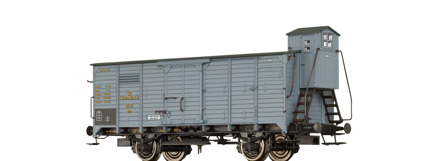49724 - Gedeckter Güterwagen Gm K.Sächs.Sts.E.B.