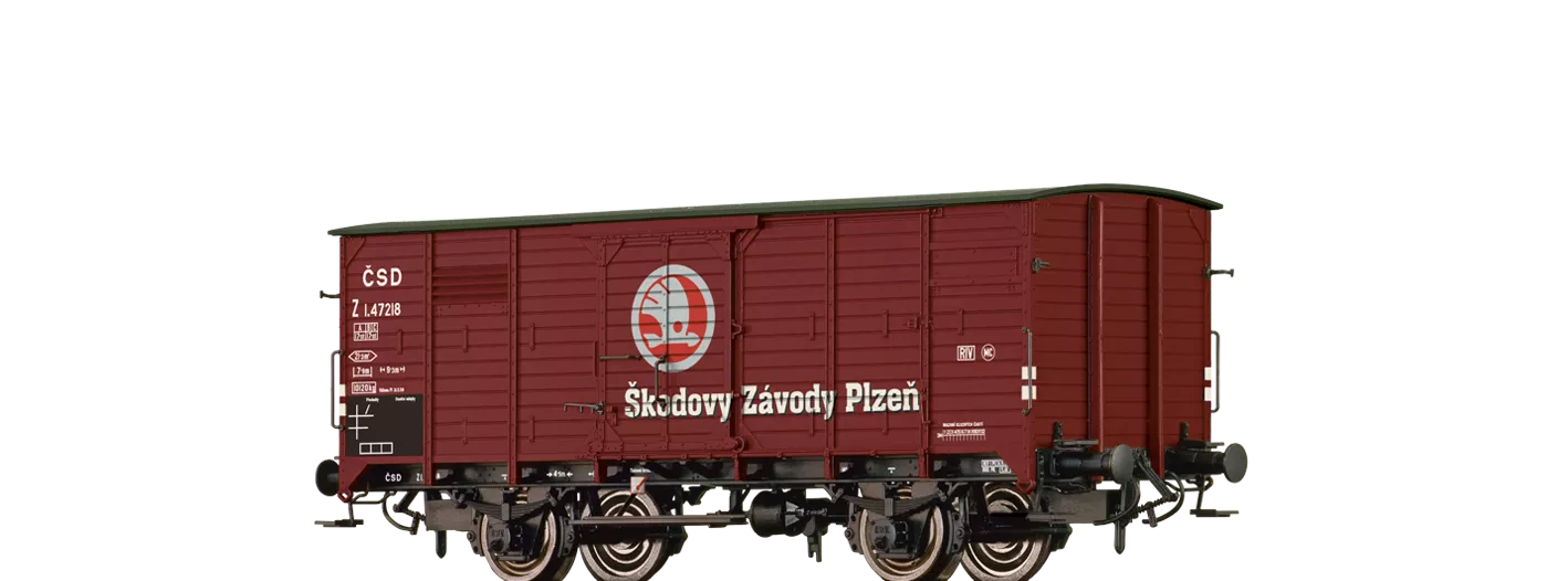 49744 - Gedeckter Güterwagen Z "Skoda" CSD
