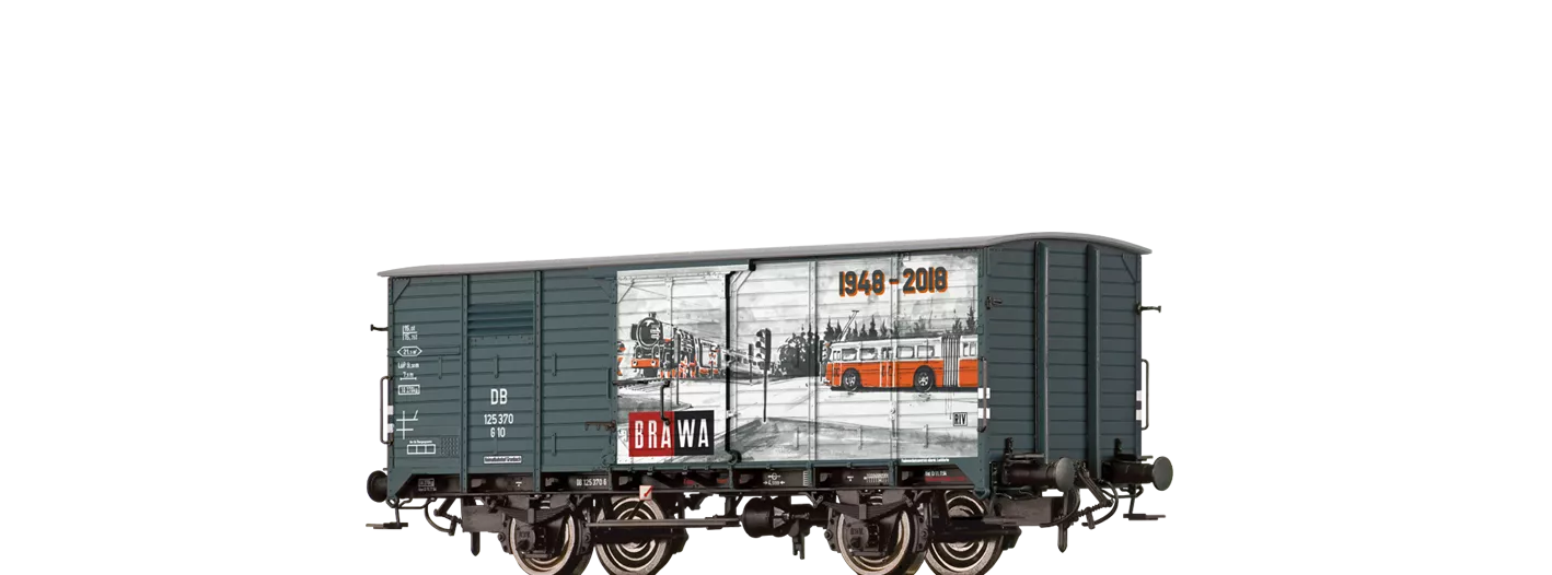 49748 - Gedeckter Güterwagen G10 "BRAWA" DB