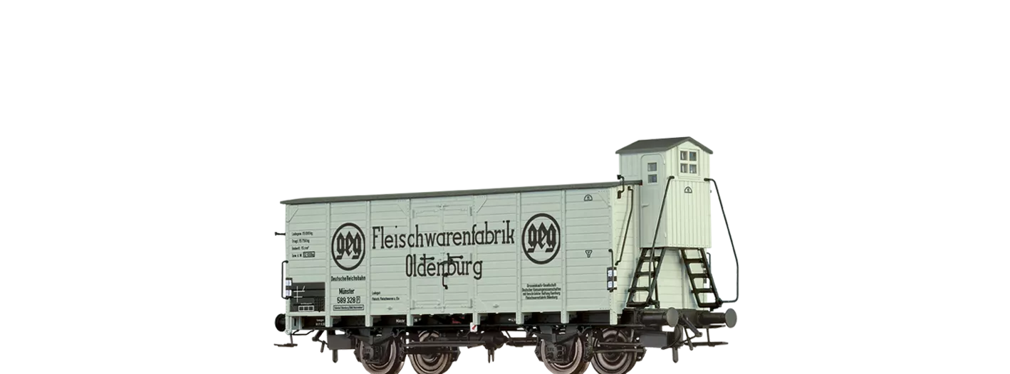 49768 - Gedeckter Güterwagen Kassel "Fleischwarenfabrik Oldenburg" DRG