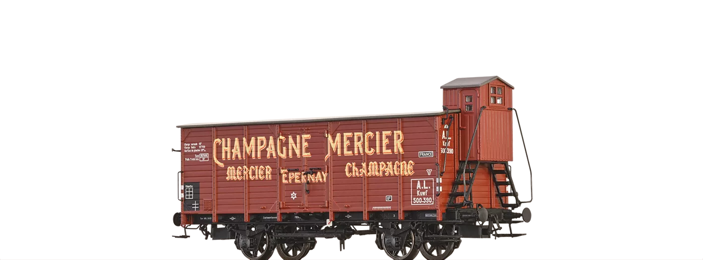 49806 - Gedeckter Güterwagen Kuwf "Champagne Mercier " A.L.