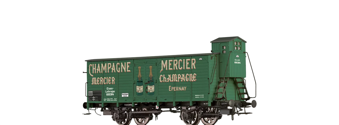 49864 - Gedeckter Güterwagen G10 "Champagne Mercier" Elsass Lothringen