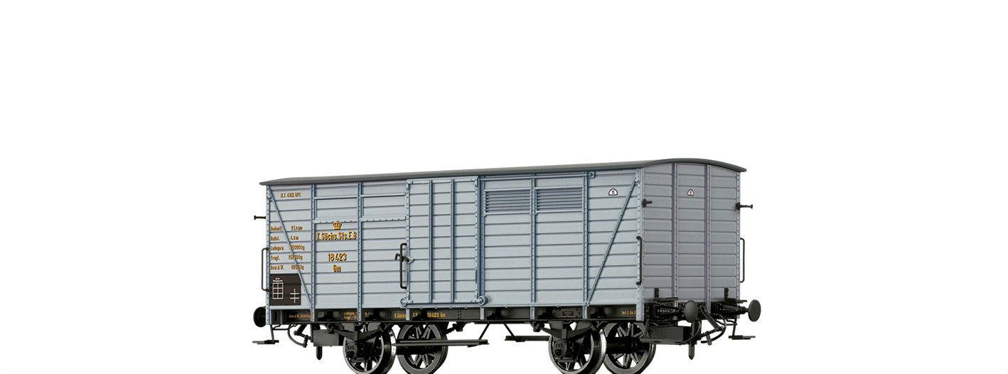 49883 - Gedeckter Güterwagen Gm K.Sächs.Sts.E.B.