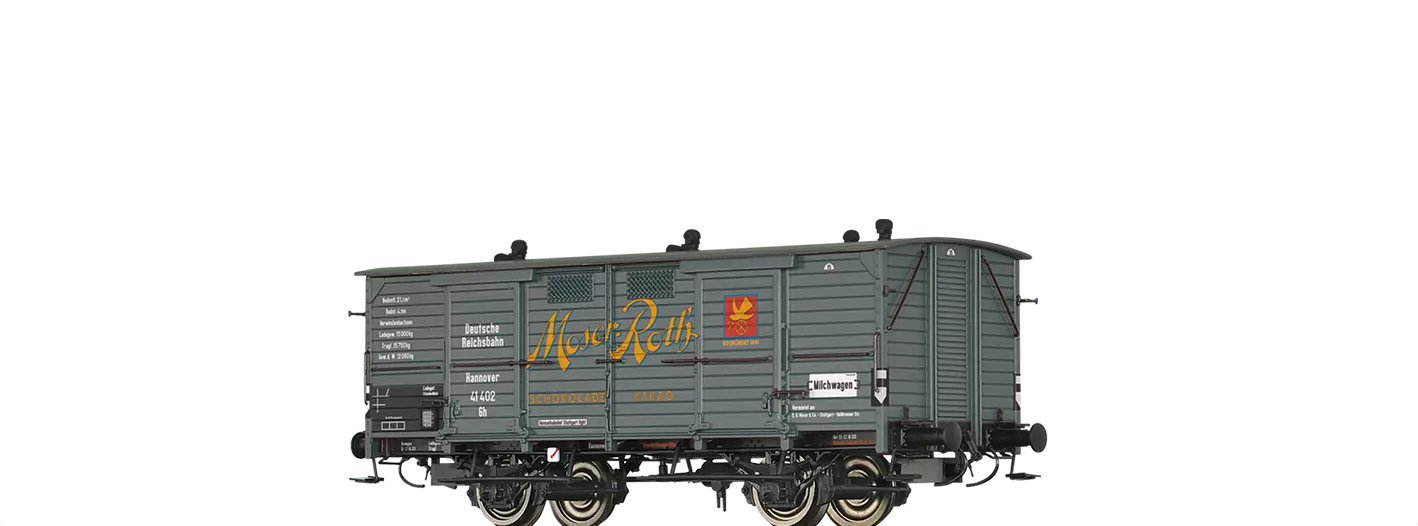 50350 - Gedeckter Güterwagen Gh "Moser Roth Schokolade" DRG