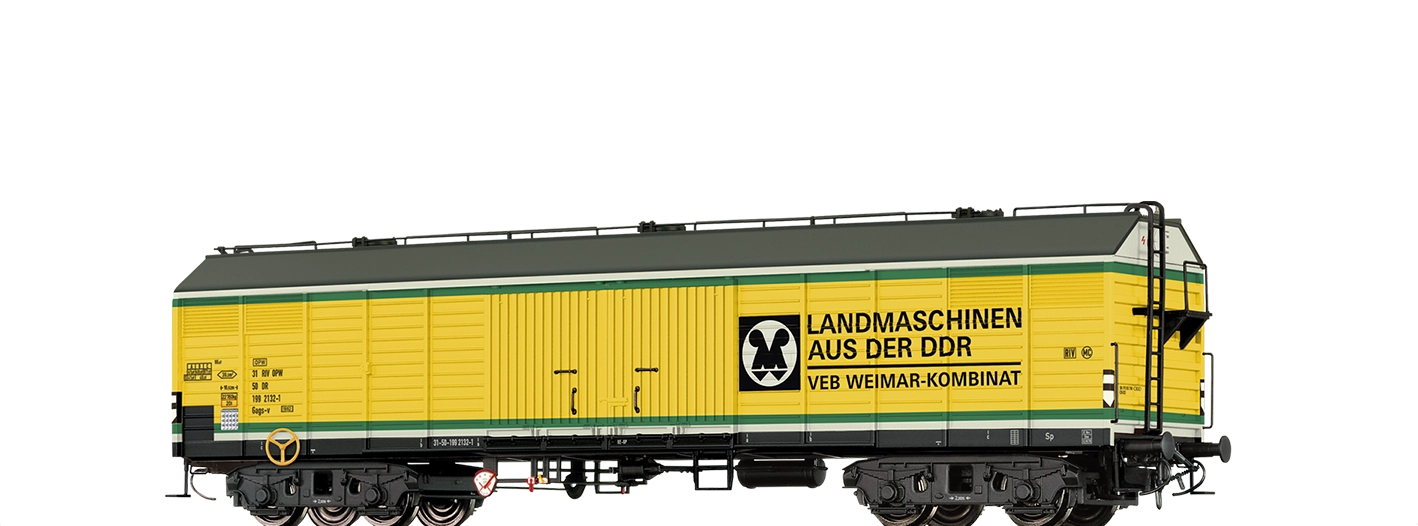 50417 - Gedeckter Güterwagen Gags-v "VEB WEIMAR-KOMBINAT" DR
