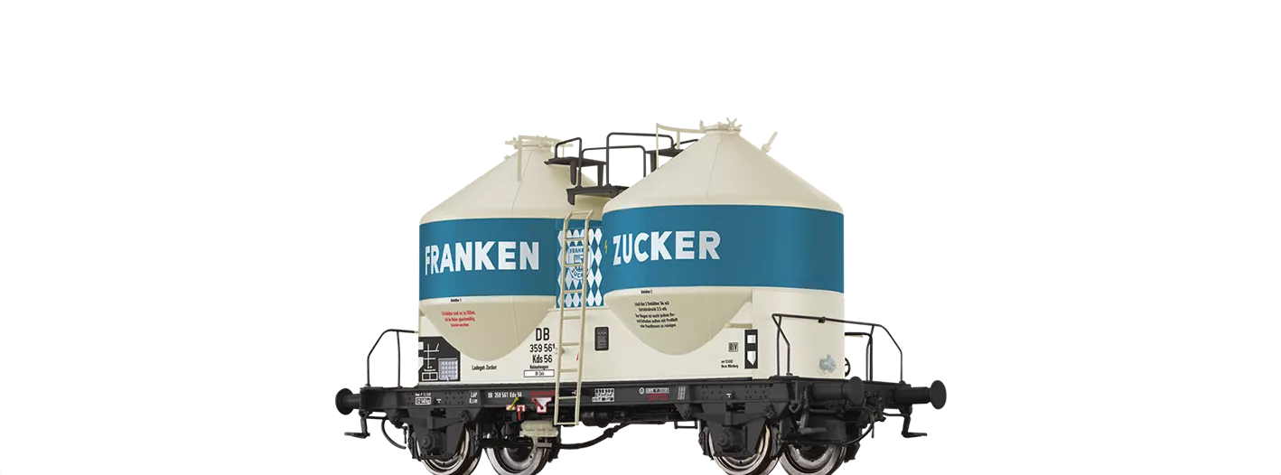 50576 - Staubbehälterwagen Kds56 "Franken Zucker" DB