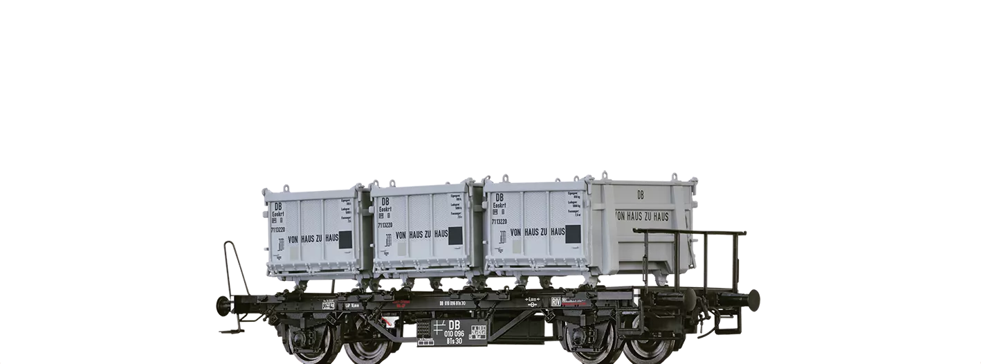 50602 - Behältertragwagen BTs 30 DB, mit Eoskrt§022§ "Von Haus zu Haus"