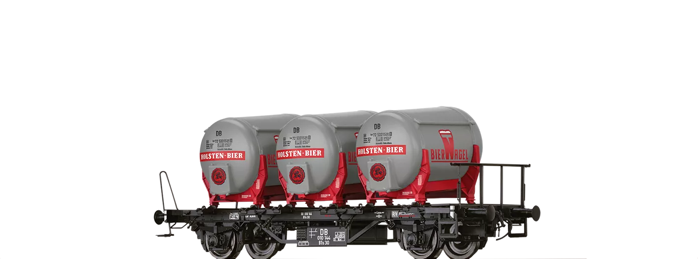 50605 - Behältertragwagen BTs 30 DB, mit Ddikr§621§ "Holsten-Bier"