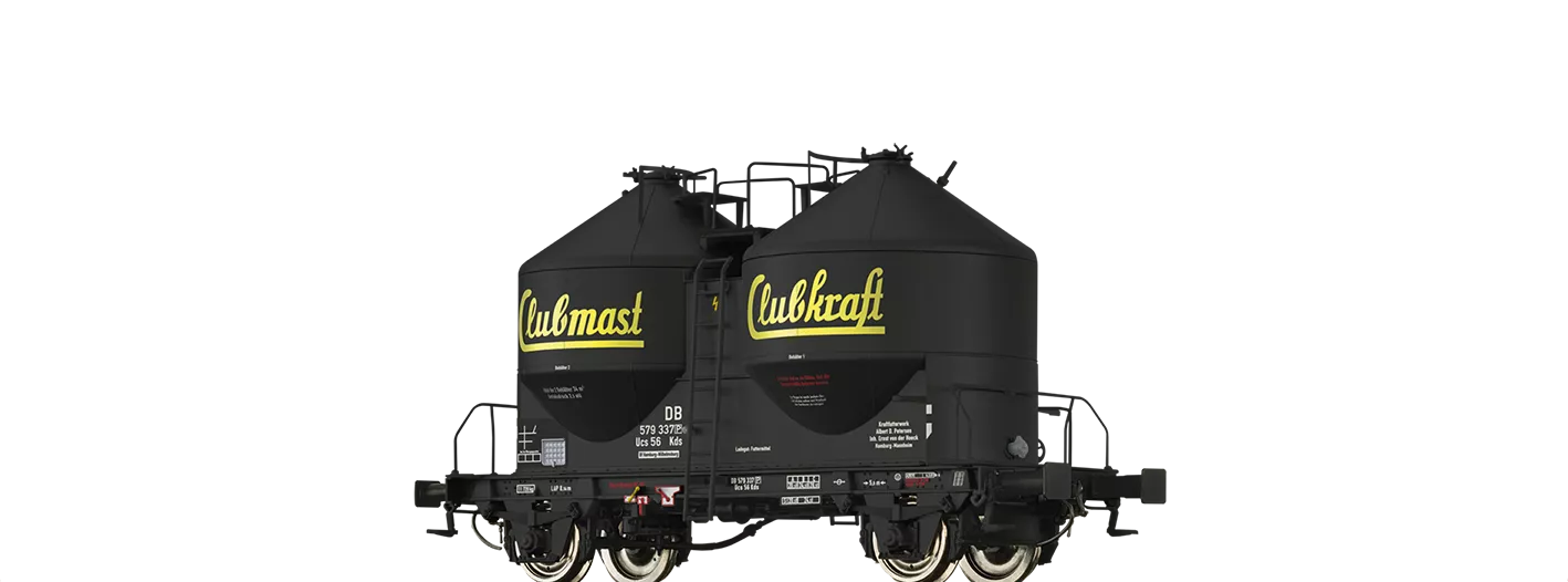 50662 - Staubbehälterwagen Kds56 "Clubmast Clubkraft" DB