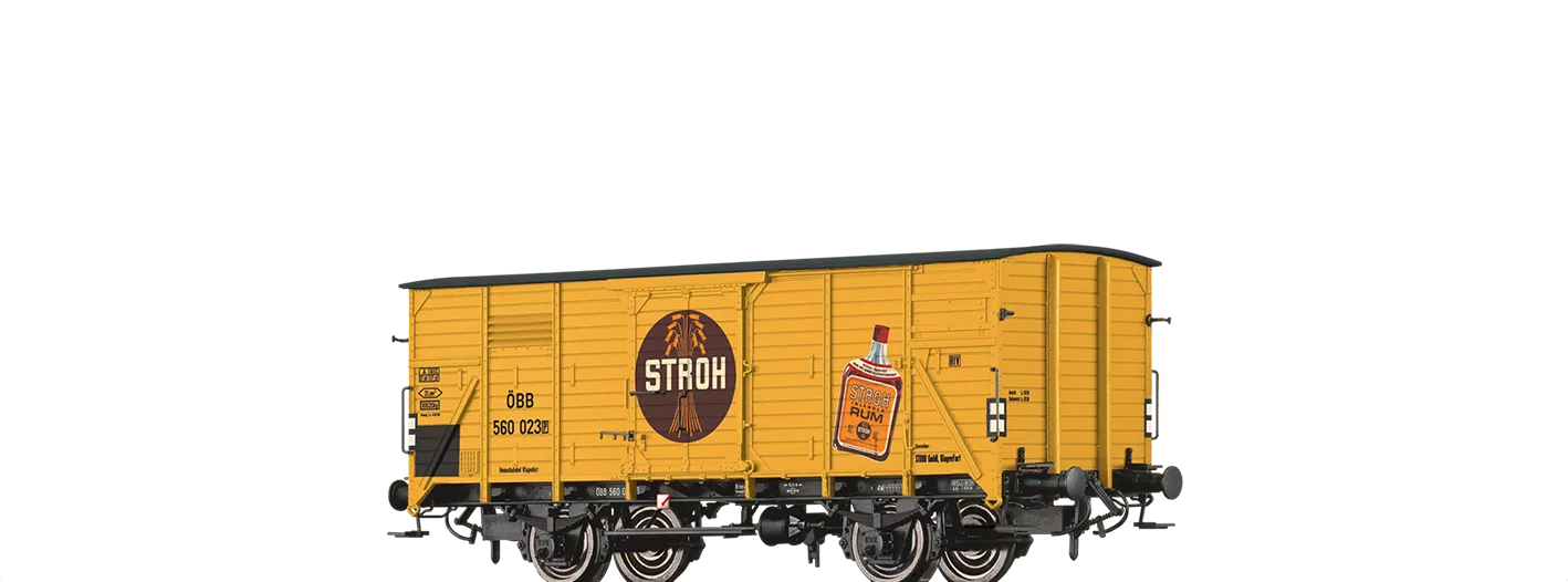 50770 - Gedeckter Güterwagen G10 "Stroh Rum" ÖBB
