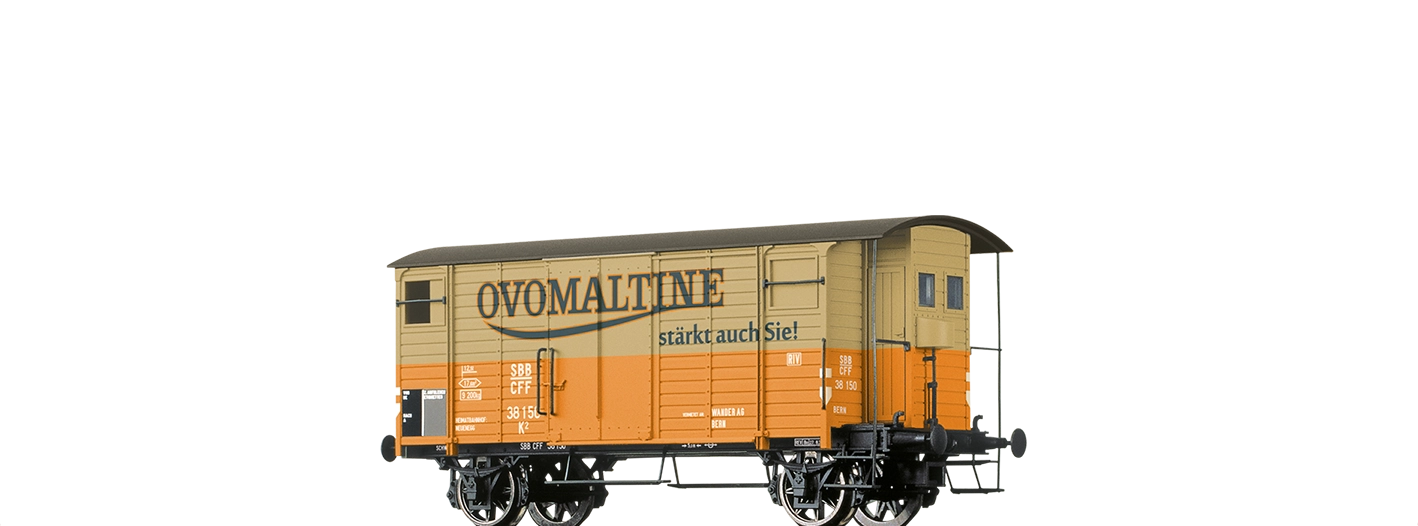 50973 - Gedeckter Güterwagen K2 "Ovomaltine" SBB