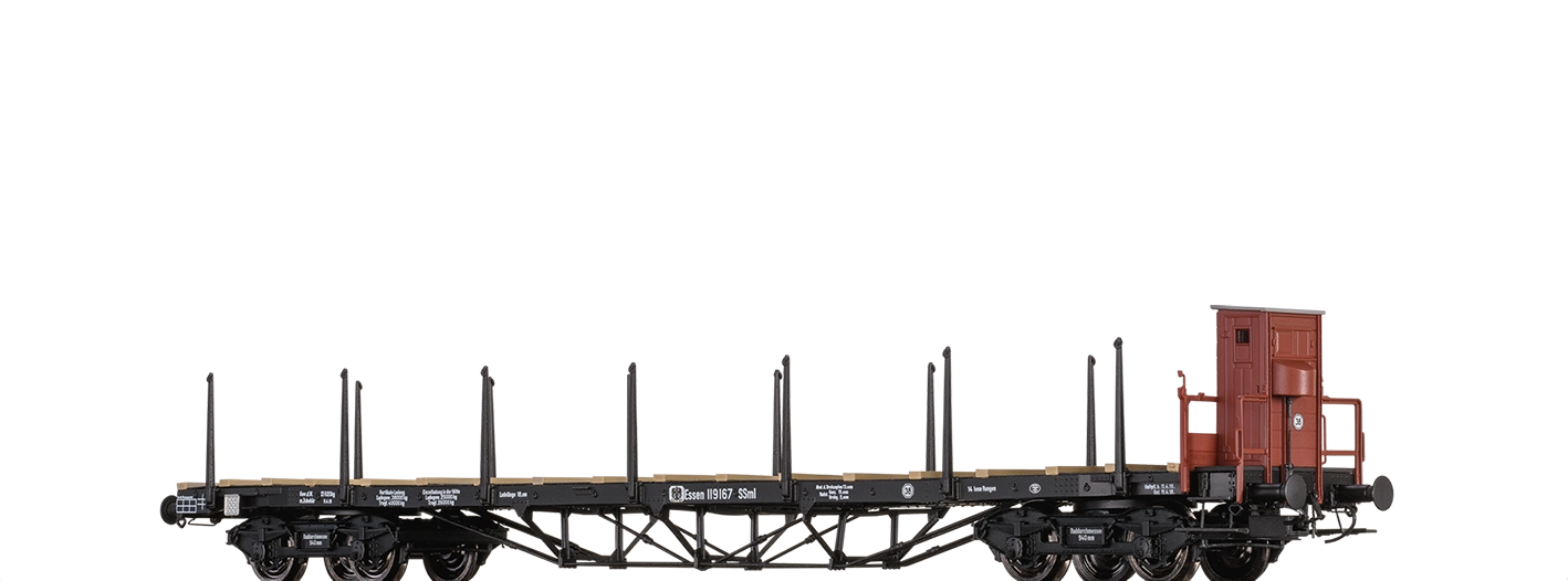 51340 - Drehgestellflachwagen SSlm K.P.E.V.