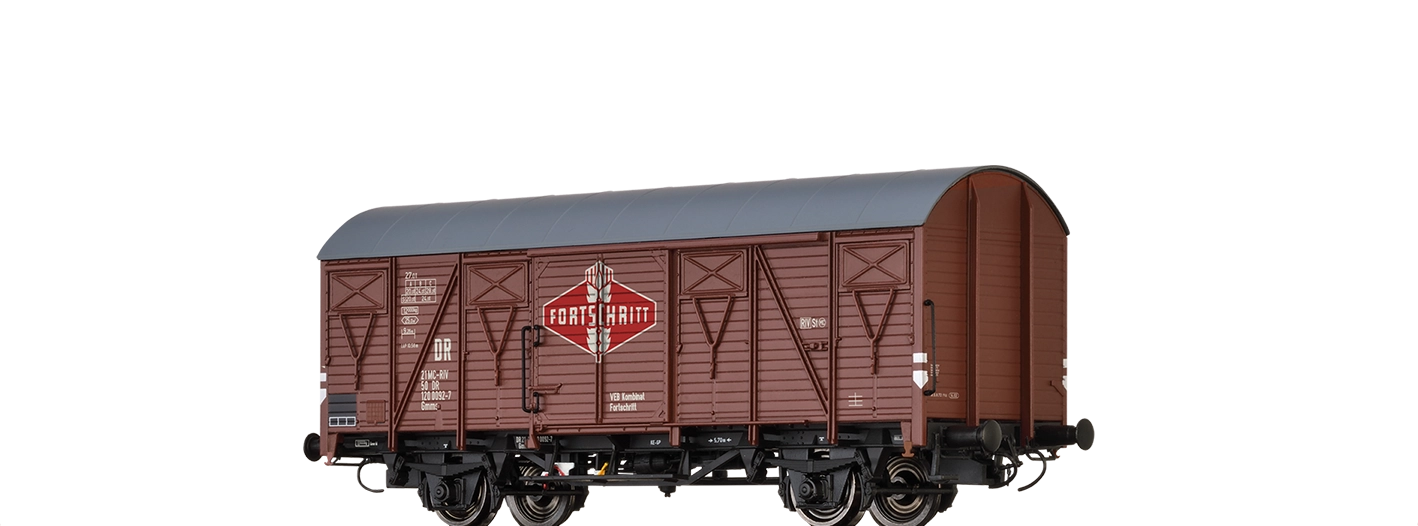 51363 - Gedeckter Güterwagen Gmms "Fortschritt" DR