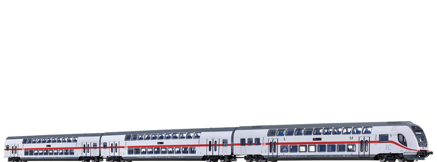 64536 - TWINDEXX VARIO® IC2-Doppelstock-Wagenset  DB AG, 3er-Set (Konstanz)